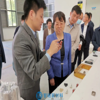 安徽省科技厅厅长罗平莅临智磁新材料调研